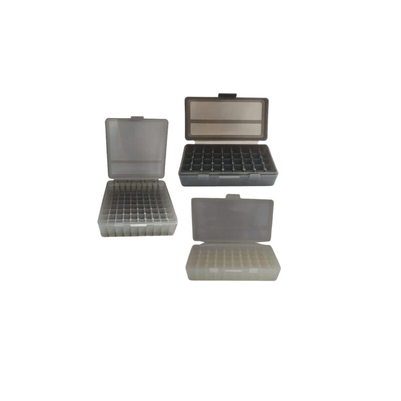 Plastic Ammo Case Large Clear 100 Piece Combo