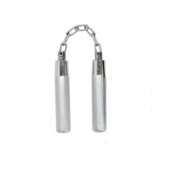 METAL NUNCHAKU CHROME, 11" THREE SECTION - D318CS