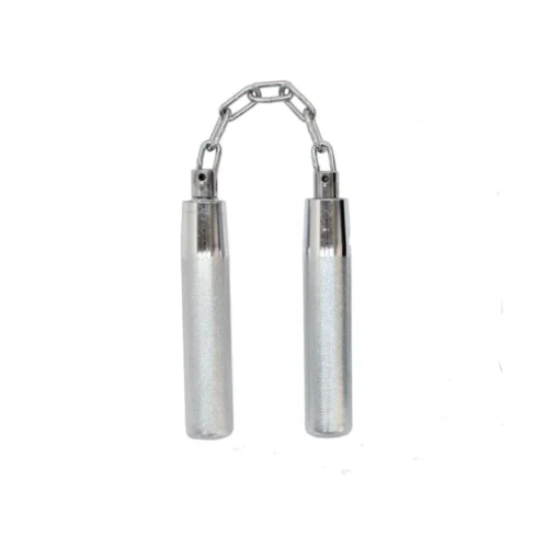 METAL NUNCHAKU CHROME, 11" THREE SECTION - D318CS