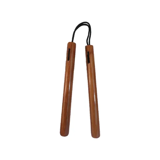 WOODEN STRING ROUND CHAKU 12" NATURAL - C109