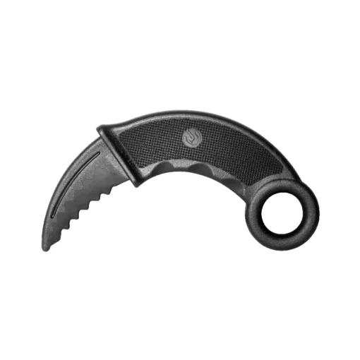KARAMBIT KNIFE BLACK COLOUR PP MATERIAL SERRATED BLADE - E423-PP