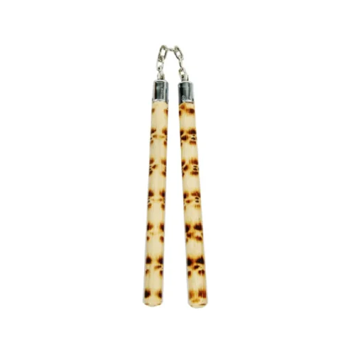 MA 12" Rattan B.B. Round Chaku Tiger Style - C124