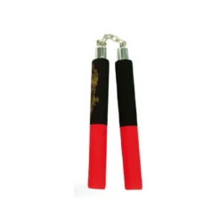 B.B Foam Chaku w/Dragon Red/Black MA-12" - E115
