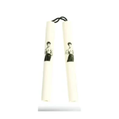 String Foam Chaku w/Bruce Lee White 12" - E121LW