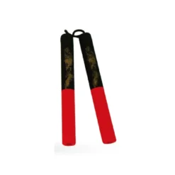 MA-String Foam Chaku Red/Black w/Dragon 12" – E125
