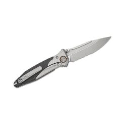 SOCOM Bravo Mini SE Titanium Handle Bead Blast Part Serrated Blue Ti Pivot Collar Carbon Fiber Scales – 260M-8CFTI