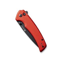 SENCUT SERENE RED ALUMINIUM HANDLE BLK STONEWASH D2 BLADE – S1022B-2