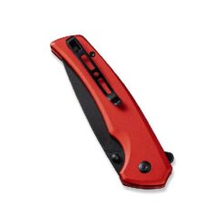 SENCUT SERENE RED ALUMINIUM HANDLE BLK STONEWASH D2 BLADE – S1022B-2