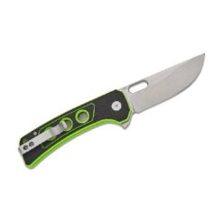 QSP Unicorn Button Lock 14C28N Stonewashed Black/Neon G10 – QS156-C1