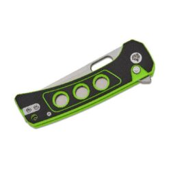 QSP Unicorn Button Lock 14C28N Stonewashed Black/Neon G10 – QS156-C1