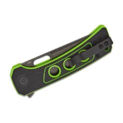 QSP Unicorn Button Lock 14C28N Black Stonewashed Black/Neon G10 – QS156-C2