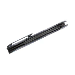 WE Hyperactive Blue / Black Titanium Handle With Arctic Storm Fat Carbon Fiber Inlay Black Stonewashed Vanax Blade, Satin Flat – WE23030-3