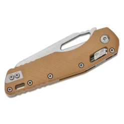 Microtech MSI® S/E Fluted G-10 Tan Stonewash Partial Serrated – 210-11FLGTTA
