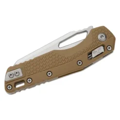 Microtech MSI® S/E Tri-Grip Polymer Dark Earth Stonewash Full Serrated – 210T-12PMDE