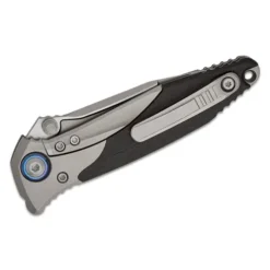Microtech SOCOM Bravo Mini S/E Titanium Handle Bead Blast Standard Blue Ti Pivot Collar Carbon Fiber Scales – 260M-7CFTI