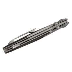 Microtech SOCOM Bravo Mini S/E Titanium Handle Bead Blast Standard Blue Ti Pivot Collar Carbon Fiber Scales – 260M-7CFTI