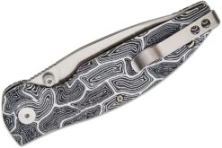 QSP Turtle Punk Liner Lock,14C28N Stonewashed, Black/white G10 – QS158-B1