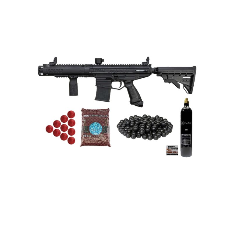 Tippmann Stormer Elite Dual Fed .68cal Marker Black Combo