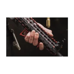 UTG Sporting Type Ultra Slim Angled Foregrip, Keymod, Matte Red – MT-AFGK01R