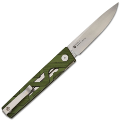 RUIKE P878-AG Green Aluminium Alloy Handle Folding Knife
