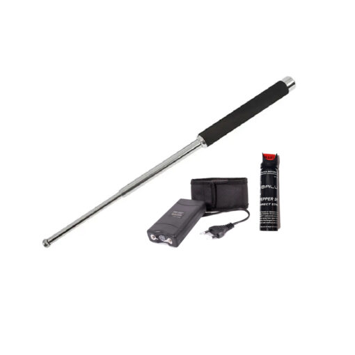 Solid Baton Medium 21-Inch Black -4413 Combo