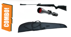 Artemis Air Rifle 4.5mm SR1000S Black Combo