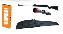 Artemis Air Rifle 5.5mm SR1000S Black Combo