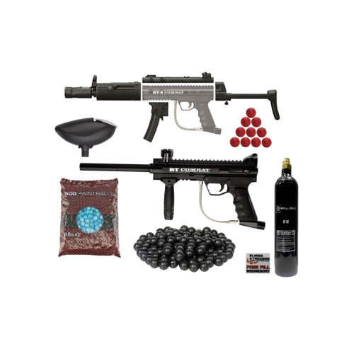 Empire BT4 Combat Paintball Marker Black  With Delta Elite Upgrade Combo