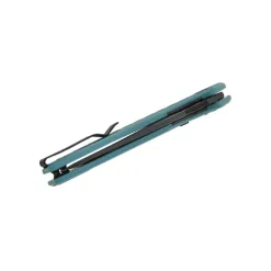 BESTECH Button lock D2 BLACK PVD G10 GREY HANDLE - BMK12C-2
