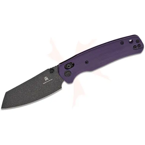 BESTECH 10Cr15MoV BLACK PAINTED G10 PURPLE HANDLE - BMK06B 2 BESTECH 10Cr15MoV BLACK PAINTED G10 PURPLE HANDLE - BMK06B