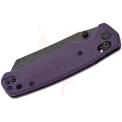 BESTECH 10Cr15MoV BLACK PAINTED G10 PURPLE HANDLE - BMK06B
