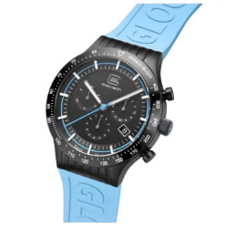 Glock Watch With light Blue Silicone Strap And Black Bezel - GW-34-2-24