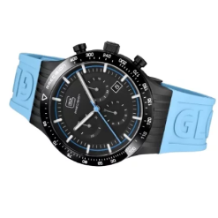 Glock Watch With light Blue Silicone Strap And Black Bezel - GW-34-2-24