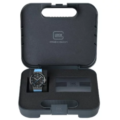 Glock Watch With light Blue Silicone Strap And Black Bezel - GW-34-2-24