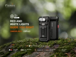 Fenix Sw05r-Red Flashlight Black