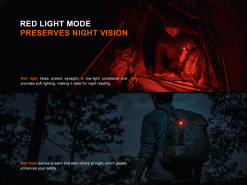 Fenix Sw05r-Red Flashlight Black