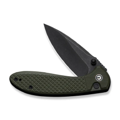 Civivi Faeger Flipper & Button Lock Knife OD Green G10 Handle-C24031-2
