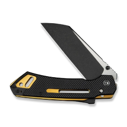 CIVIVI Buster FG Black Coarse Thumb Stud & Superlock Knife G10 Handle (4.2" Nitro-V Blade) C24052-1