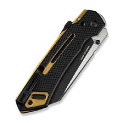 CIVIVI Buster FG Black Coarse Thumb Stud & Superlock Knife G10 Handle (4.2" Nitro-V Blade) C24052-1