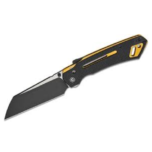 CIVIVI Buster FG Black Coarse Thumb Stud & Superlock Knife G10 Handle (4.2" Nitro-V Blade) C24052-1