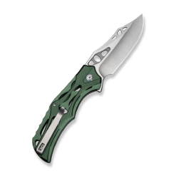 CIVIVI Biophase Flipper & Button Lock Knife Green Aluminum Handle C23083-1