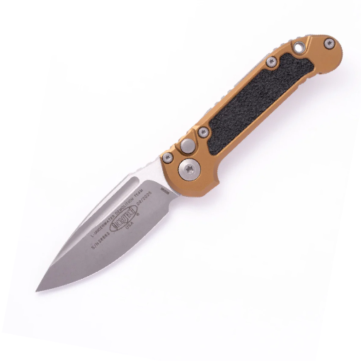 Microtech Ludt Apocalyptic Drop Point Tan Handle - 1135-10APTA