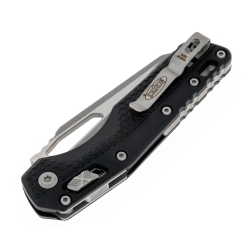 Microtech Msi S/E Tri-Grip Injection Molded Black Apocalyptic Part Serrated - 210T-11APPMBK