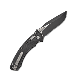 MICROTECH AMPHIBIAN RAM-LOK BLACK STD G-10 BLACK - 137RL-1FLGTBK