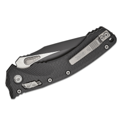 MICROTECH AMPHIBIAN RAM-LOK BLACK STD G-10 BLACK - 137RL-1FLGTBK