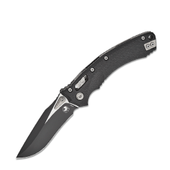MICROTECH AMPHIBIAN RAM-LOK BLACK STD G-10 BLACK - 137RL-1FLGTBK