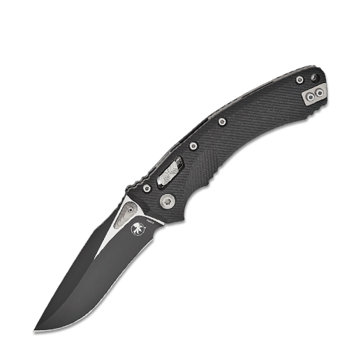 MICROTECH AMPHIBIAN RAM-LOK BLACK STD G-10 BLACK - 137RL-1FLGTBK