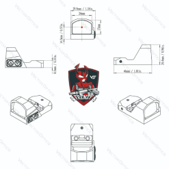 Frenzy 1x17x24 Red Dot Sight SCRD-19II – 3 MOA
