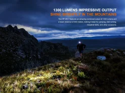 Fenix HP12R-T LED Headlamp (Black) – 1300 Lumens USB-C Rechargeable Trail Running Headlamp