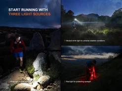 Fenix HP12R-T LED Headlamp (Black) – 1300 Lumens USB-C Rechargeable Trail Running Headlamp